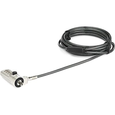 StarTech.com LTLOCKNBL Noir Argent 2.043m Câble de sécurité - Accessoire de sécurité - Publicité StarTech.com LTLOCKNBL Noir Argent 2.043m Câble de sécurité - Accessoire de sécurité - Publicité