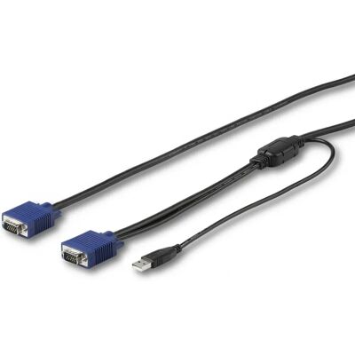 StarTech.com RKCONSUV15 15 stóp USB KVM-kabel - Czarny StarTech.com RKCONSUV15 15 stóp USB KVM-kabel - Czarny