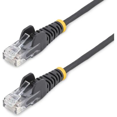StarTech.com N6PAT100CMBKS Networking Cable - Black - Category 6 StarTech.com N6PAT100CMBKS Networking Cable - Black - Category 6