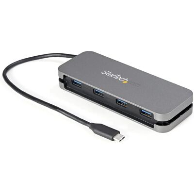 StarTech.com 4 Port USB C Hub - 5Gbps - Black, Grey StarTech.com 4 Port USB C Hub - 5Gbps - Black, Grey