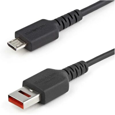 StarTech.com 1M Biztonságos Töltőkábel - USB-A a Micro USB - Fekete/Gyöngy StarTech.com 1M Biztonságos Töltőkábel - USB-A a Micro USB - Fekete/Gyöngy