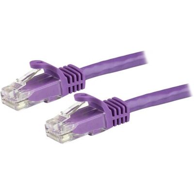 StarTech.com 1,5 m Paarse CAT6 Ethernet Kabel - Snagless Gigabit Netwerk Kabel StarTech.com 1,5 m Paarse CAT6 Ethernet Kabel - Snagless Gigabit Netwerk Kabel
