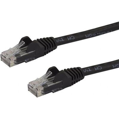 StarTech.com 1,5 m CAT6 Ethernet-kabel - Svart Nätverkskabel StarTech.com 1,5 m CAT6 Ethernet-kabel - Svart Nätverkskabel