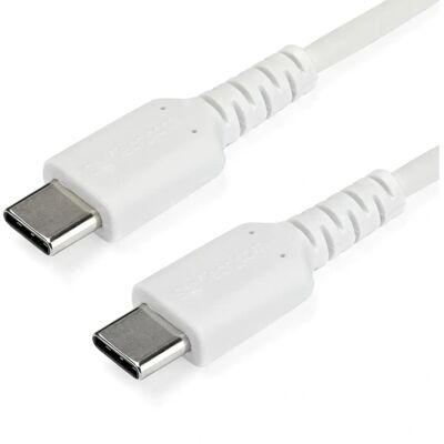 StarTech.com USB-kaapeli - 1m Valkoinen - Kestävä ja Nopeasti Lataava USB 2.0 Type C StarTech.com USB-kaapeli - 1m Valkoinen - Kestävä ja Nopeasti Lataava USB 2.0 Type C