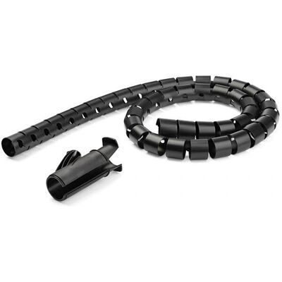 Manga de cable enrollable StarTech.com - Flexible, Expandible - Negro Manga de cable enrollable StarTech.com - Flexible, Expandible - Negro