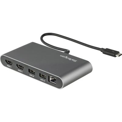 StarTech.com Mini Dock Thunderbolt 3 - 2x HDMI 4K, GigE, USB-A StarTech.com Mini Dock Thunderbolt 3 - 2x HDMI 4K, GigE, USB-A