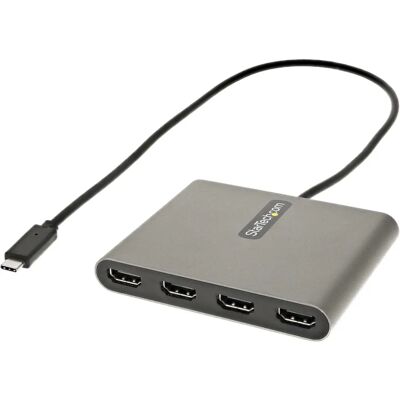 StarTech.com USB C to 4 HDMI Adapter - 1080p - Multi Monitor - Grey StarTech.com USB C to 4 HDMI Adapter - 1080p - Multi Monitor - Grey