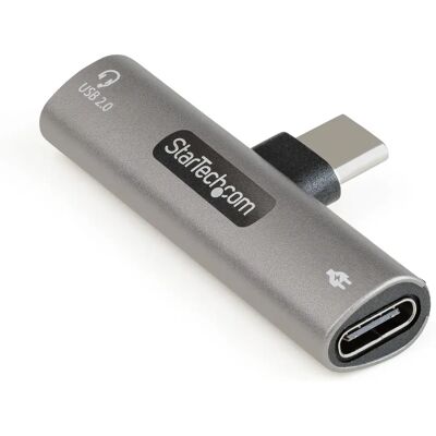 StarTech.com USB C Audio & Charge Adapter - Silber - USB Adapter StarTech.com USB C Audio & Charge Adapter - Silber - USB Adapter