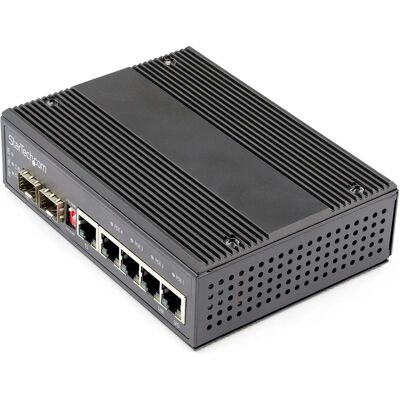 StarTech.com IES1G52UP12V Commutateur réseau - Gigabit Ethernet PoE - Publicité StarTech.com IES1G52UP12V Commutateur réseau - Gigabit Ethernet PoE - Publicité