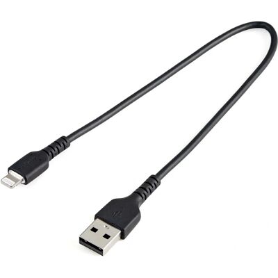 Câble USB-A vers Lightning Noir 30cm StarTech.com - Publicité Câble USB-A vers Lightning Noir 30cm StarTech.com - Publicité