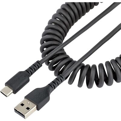 Kabel USB C StarTech.com - 50cm, Czarny, Wytrzymały, USB 2.0 Kabel USB C StarTech.com - 50cm, Czarny, Wytrzymały, USB 2.0