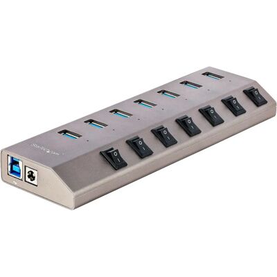 Hub USB - Gris - 7 Ports - Interface USB 3.2/3.1 Gen 1 Hub USB - Gris - 7 Ports - Interface USB 3.2/3.1 Gen 1