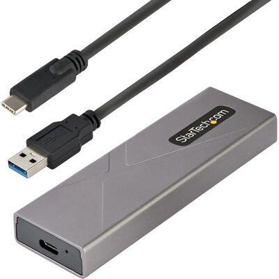 Boîtier pour disque M.2 USB-C NVMe SATA StarTech.com - Gris Boîtier pour disque M.2 USB-C NVMe SATA StarTech.com - Gris