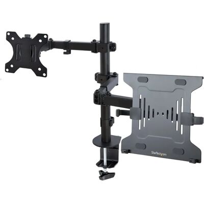 Support de moniteur avec plateau pour ordinateur portable - Ergonomique et réglable 32" - Publicité Support de moniteur avec plateau pour ordinateur portable - Ergonomique et réglable 32" - Publicité