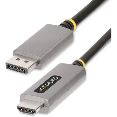 StarTech.com 133DISPLAYPORTHDMI21 Videokaapeli Sovitin - Musta, Hopea StarTech.com 133DISPLAYPORTHDMI21 Videokaapeli Sovitin - Musta, Hopea
