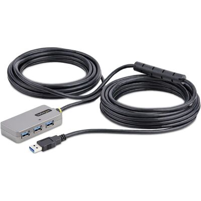 StarTech.com USB jatkosplitteri - 10m, 4-porttia, Musta & Hopea - USB 3.0 StarTech.com USB jatkosplitteri - 10m, 4-porttia, Musta & Hopea - USB 3.0
