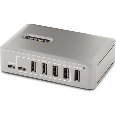 StarTech.com 10-poorts USB-C Hub - 8x USB-A/2x USB-C - Zelf-voedend - 10Gbps StarTech.com 10-poorts USB-C Hub - 8x USB-A/2x USB-C - Zelf-voedend - 10Gbps