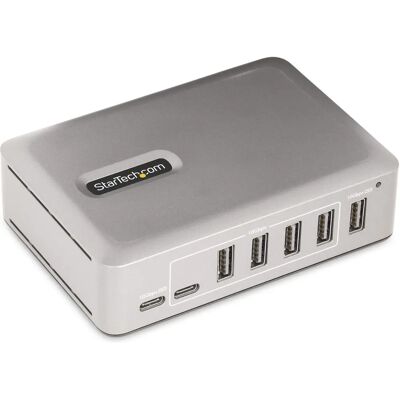 StarTech.com 7-portti USB-C - 5x USB-A + 2x USB-C - Itse virtalähde 65W kanssa StarTech.com 7-portti USB-C - 5x USB-A + 2x USB-C - Itse virtalähde 65W kanssa