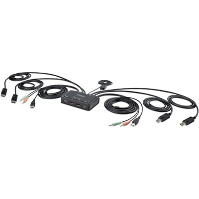 StarTech.com C2-DD46-UA2-CBL-KVM Dual Monitor KVM-Switch - Schwarz StarTech.com C2-DD46-UA2-CBL-KVM Dual Monitor KVM-Switch - Schwarz