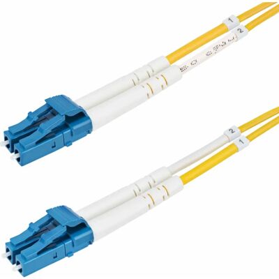 StarTech.com 15m LC zu LC OS2 Glasfaserkabel - Gelb StarTech.com 15m LC zu LC OS2 Glasfaserkabel - Gelb
