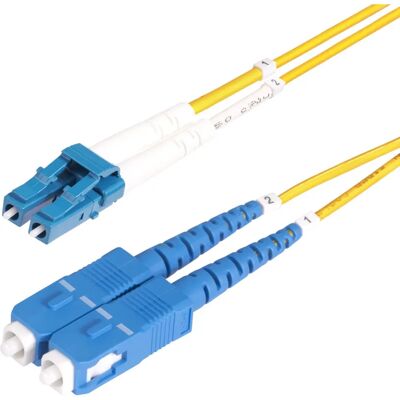 Cable de fibra OS2 LC a SC 15m - Monomodo, 10G, Flexible Cable de fibra OS2 LC a SC 15m - Monomodo, 10G, Flexible