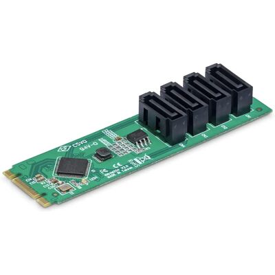 StarTech.com Adaptateur M.2 SATA 4 Ports - Extension de Stockage StarTech.com Adaptateur M.2 SATA 4 Ports - Extension de Stockage