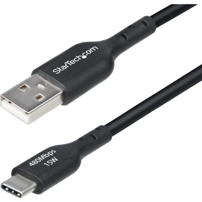 Câble USB Startech USB A USB C 2m Noir Câble USB Startech USB A USB C 2m Noir