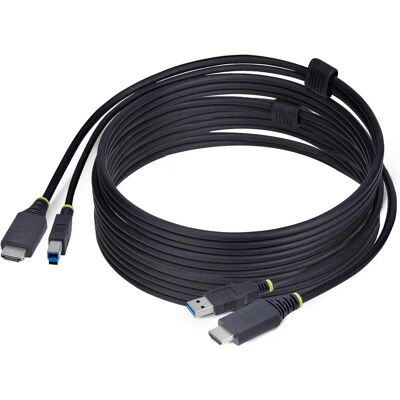 Câble KVM HDMI USB StarTech.com 3,1m - Noir - Publicité Câble KVM HDMI USB StarTech.com 3,1m - Noir - Publicité