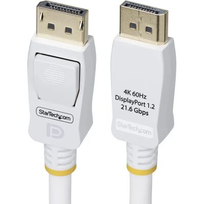 StarTech.com DP12-CABLE-10FTW Weiß VESA-zertifiziertes DisplayPort 1.2 Kabel - Displayport StarTech.com DP12-CABLE-10FTW Weiß VESA-zertifiziertes DisplayPort 1.2 Kabel - Displayport
