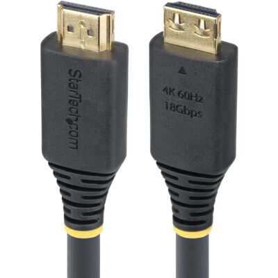 StarTech.com HDMI2-CABLE-GRIP-20F - HDMI-kabel - 6,1 m - HDMI Typ A (Standard) - Svart StarTech.com HDMI2-CABLE-GRIP-20F - HDMI-kabel - 6,1 m - HDMI Typ A (Standard) - Svart
