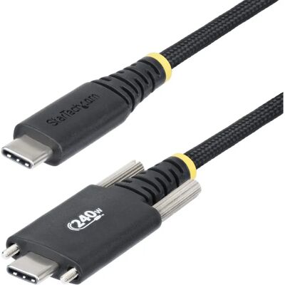 StarTech.com USB-C 240W Ladekabel - 3m, Schraubverschluss, Schwarz StarTech.com USB-C 240W Ladekabel - 3m, Schraubverschluss, Schwarz