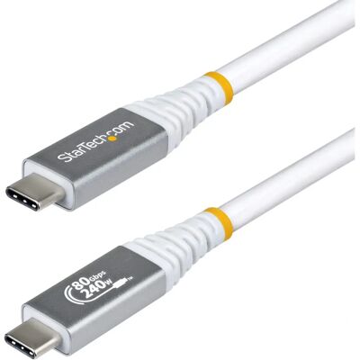 StarTech.com CC1M80GUSB4CABLEW USB kábel - USB4 Gen 4x2 - 80Gbps - 240W StarTech.com CC1M80GUSB4CABLEW USB kábel - USB4 Gen 4x2 - 80Gbps - 240W