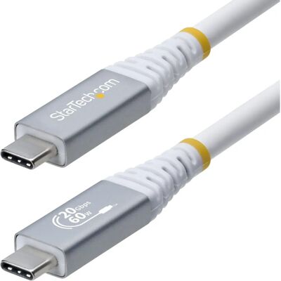 StarTech USB 4.0 Type C Kabel - Weiß - 3m StarTech USB 4.0 Type C Kabel - Weiß - 3m