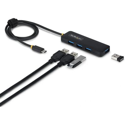 StarTech.com H5C4A-USB-HUB-2 USB-C Hub 4 Poorten 5Gbps Zwart StarTech.com H5C4A-USB-HUB-2 USB-C Hub 4 Poorten 5Gbps Zwart