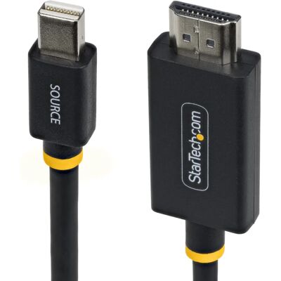 StarTech.com 1M-MDP-HDMI2-4K60 Actieve Mini DisplayPort naar HDMI Adapter - 4K60 - Zwart StarTech.com 1M-MDP-HDMI2-4K60 Actieve Mini DisplayPort naar HDMI Adapter - 4K60 - Zwart