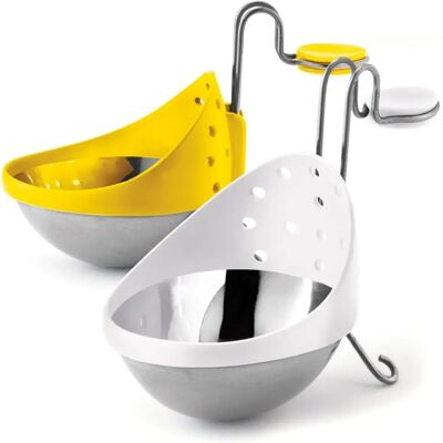 Cuisipro Pocheuse à œufs - Ensemble de 2, Acier inoxydable, Crochet réglable - Ustensile de cuisson œufs - Publicité Cuisipro Pocheuse à œufs - Ensemble de 2, Acier inoxydable, Crochet réglable - Ustensile de cuisson œufs - Publicité