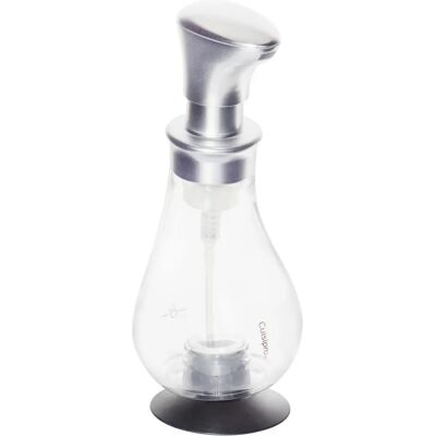 Pompe à mousse Cuisipro argentée - 390 mL pour savon liquide et salle de bain - Publicité Pompe à mousse Cuisipro argentée - 390 mL pour savon liquide et salle de bain - Publicité