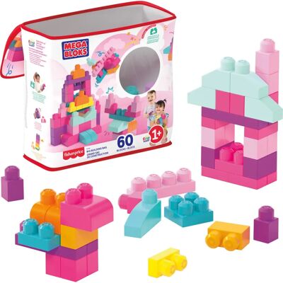 Mega Bloks Byggeleke Blå - 60 Stykker for 1-5 år Mega Bloks Byggeleke Blå - 60 Stykker for 1-5 år