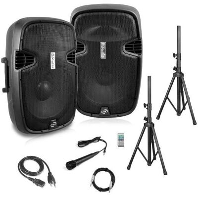 Draagbaar 1000W Bluetooth PA-systeem van Pyle - Luidspreker Draagbaar 1000W Bluetooth PA-systeem van Pyle - Luidspreker