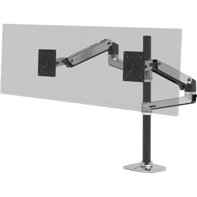 Ergotron LX Serie LX Dual Stacking Arm Tall Pole - Monitorarm Ergotron LX Serie LX Dual Stacking Arm Tall Pole - Monitorarm
