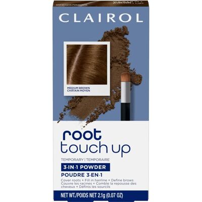 Clairol - Root Touch-Up Concealing Powder - Medium Brown Clairol - Root Touch-Up Concealing Powder - Medium Brown