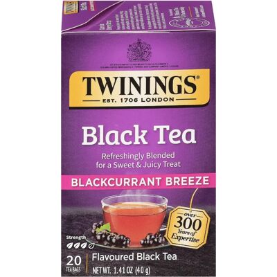 Twinings Thé Noir Brise de Cassis - Thé Noir - Publicité Twinings Thé Noir Brise de Cassis - Thé Noir - Publicité