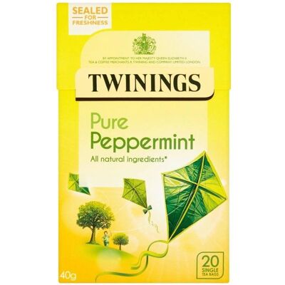 Thé aux Herbes de Menthe Pure Twinings - 20 Sachets - Publicité Thé aux Herbes de Menthe Pure Twinings - 20 Sachets - Publicité