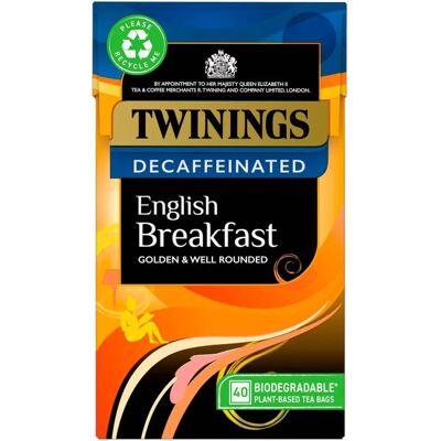 Twinings Thé Anglais du Petit Déjeuner Décaféiné (50) - Publicité Twinings Thé Anglais du Petit Déjeuner Décaféiné (50) - Publicité