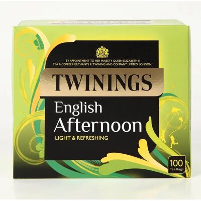 Twinings English Afternoon - 100 Sachets de thé - Publicité Twinings English Afternoon - 100 Sachets de thé - Publicité