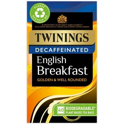 Twinings English Breakfast Decaffeinated - Tea Twinings English Breakfast Decaffeinated - Tea