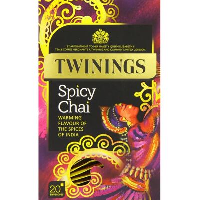 Twinings - Spicy Chai - 80 sachets de thé - Thé - Publicité Twinings - Spicy Chai - 80 sachets de thé - Thé - Publicité