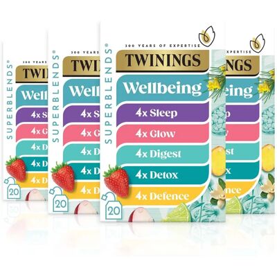 Twinings - Superblends Wellbeing - 80 bags - Tea bags Twinings - Superblends Wellbeing - 80 bags - Tea bags
