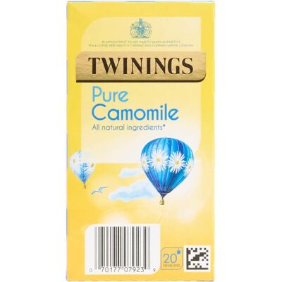 Twinings - Pure Camomile Herbal Infusion Tea Bags - 20 Pack - Tea Twinings - Pure Camomile Herbal Infusion Tea Bags - 20 Pack - Tea