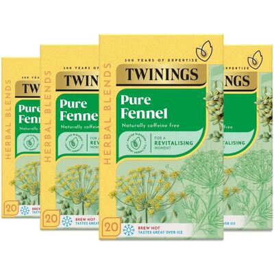Twinings - Pure Fennel Herbal Infusion - 80 bags - Multipack - tea Twinings - Pure Fennel Herbal Infusion - 80 bags - Multipack - tea